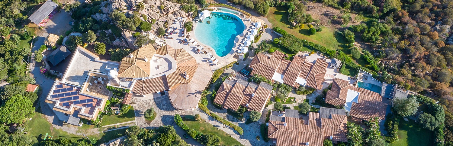 villa armony luxury porto cervo sardinia drone view